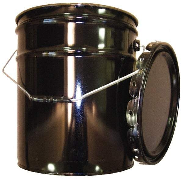 Made in USA - 5 Gallon Capacity, Crimped Lid, Drum Pail - Steel, UN 1H2/X70.8/S/01/USA/+AA1175 Listing - Americas Tooling