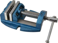 Wilton - 2-3/4" Jaw Opening Capacity x 1-7/8" Throat Depth, Horizontal Drill Press Vise - 3" Wide x 1-7/8" High Jaw, Stationary Base, Standard Speed, 8-1/2" OAL x 3.2" Overall Height, Cast Iron - Americas Tooling