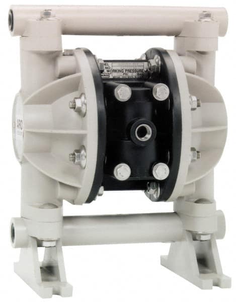 ARO/Ingersoll-Rand - 1/2" NPT, Nonmetallic, Air Operated Diaphragm Pump - Nitrile Diaphragm, Polypropylene Housing - Americas Tooling