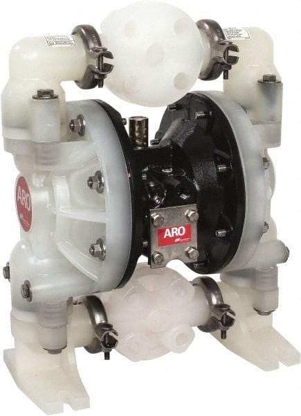 ARO/Ingersoll-Rand - 1" NPT, Nonmetallic, Air Operated Diaphragm Pump - Nitrile Diaphragm, Polypropylene Housing - Americas Tooling