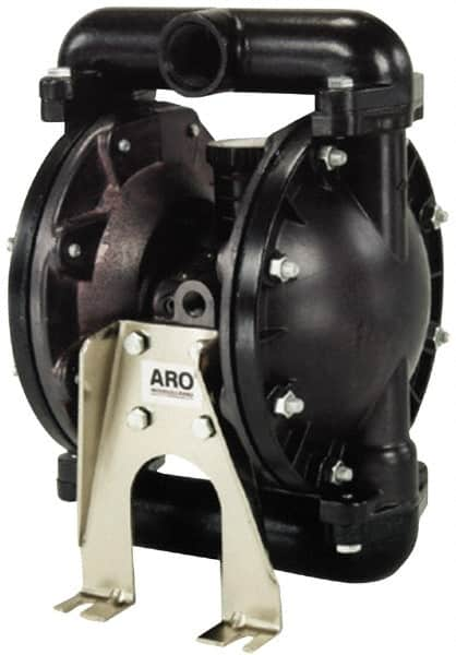 ARO/Ingersoll-Rand - 1" NPT, Metallic, Air Operated Diaphragm Pump - Santoprene Diaphragm, Stainless Steel Housing - Americas Tooling