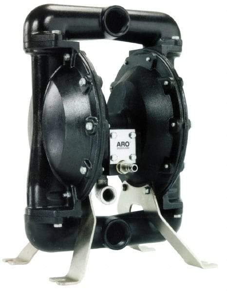 ARO/Ingersoll-Rand - 1-1/2" NPT, Metallic, Air Operated Diaphragm Pump - Nitrile Diaphragm, Aluminum Housing - Americas Tooling