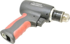 Florida Pneumatic - 3/8" Keyed Chuck - Pistol Grip Handle, 20,000 RPM, 4 CFM, 0.3333 hp, 60-90 psi - Americas Tooling