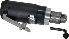 Florida Pneumatic - 1/4" Keyed Chuck - Inline Handle, 20,000 RPM, 4 CFM, 0.3333 hp, 60-90 psi - Americas Tooling