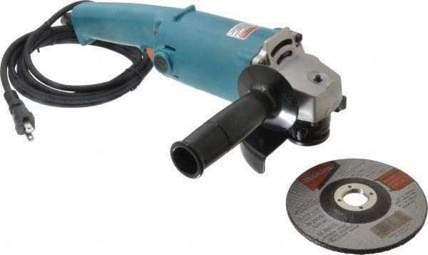 Makita - 5" Wheel Diam, 10,000 RPM, Corded Angle & Disc Grinder - 5/8-11 Spindle, 115 Volts, 9 Amps - Americas Tooling