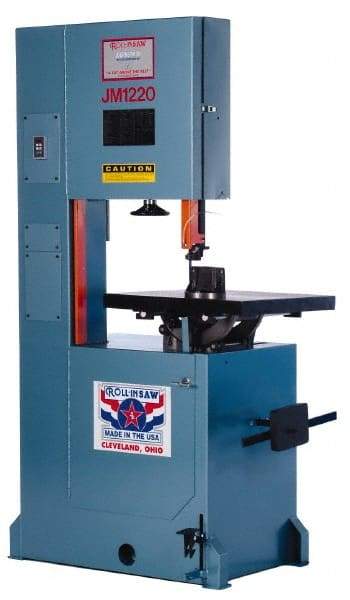 Roll-In Saw - 20 Inch Throat Capacity, Vertical Bandsaw - 70 to 500 SFPM, 2 HP, Three Phase - Americas Tooling