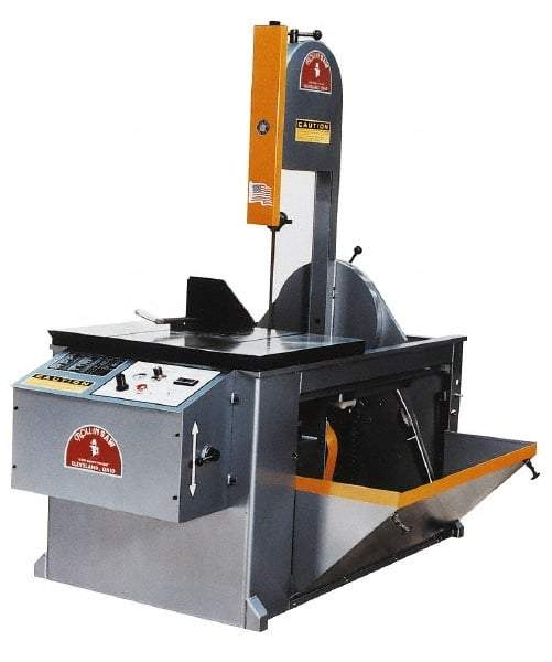 Roll-In Saw - 14 Inch Throat Capacity, Vertical Bandsaw - 70 to 400 SFPM, 2 HP, Three Phase - Americas Tooling