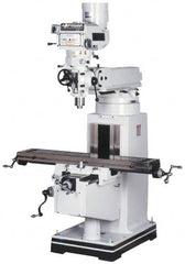 Vectrax - 9" Table Width x 49" Table Length, Variable Speed Pulley Control, 3 Phase Knee Milling Machine - R8 Spindle Taper, 3 hp - Americas Tooling