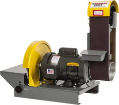 Kalamazoo - 36 Inch Long x 4 Inch Wide Belt, 10 Inch Diameter, Horizontal and Vertical Combination Sanding Machine - 1/2 HP, Single Phase - Americas Tooling