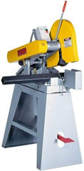 Everett - 14 or 16" Blade Diam, 1" Arbor Hole, Straight Chop & Cutoff Saw - 3 Phase, 10 hp, 230 Volts, 2" in Solids at 90° - Americas Tooling