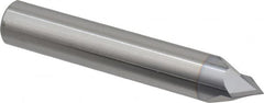 Accupro - 1/2" Diam 2 Flute Single End Solid Carbide Chamfer Mill - Americas Tooling