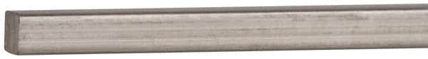 Value Collection - 12" Long x 1/8" High x 1/8" Wide, Plain Key Stock - Stainless Steel - Americas Tooling