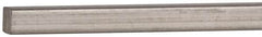 Value Collection - 12" Long x 1/8" High x 1/8" Wide, Plain Key Stock - Stainless Steel - Americas Tooling