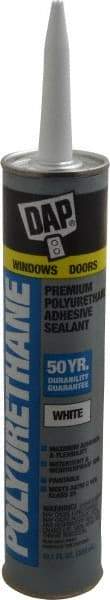 DAP - 10.1 oz Cartridge White Polyurethane Joint Sealant - -40 to 185°F Operating Temp, 10 min Tack Free Dry Time - Americas Tooling