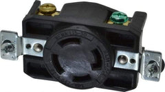 Cooper Wiring Devices - 250 VAC, 30 Amp, L15-30R NEMA, Self Grounding Receptacle - 3 Poles, 4 Wire, Female End, Black - Americas Tooling