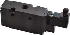 Parker - 1/4", 3-Way Body Ported Stacking Solenoid Valve - 24 VDC, 1.4 CV Rate, Air Return, 2.4" High x 5.29" Long - Americas Tooling