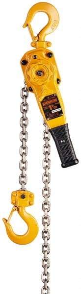 Harrington Hoist - 1,500 Lb Lifting Capacity, 5' Lift Height, Lever Hoist - Made from Chain, 1 Chain - Americas Tooling