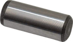 Value Collection - 1/4" Diam x 5/8" Pin Length Alloy Steel Oversized Dowel Pin - C 50-58 Hardness, 12,800 Lb Breaking Strength, 1 Beveled & 1 Rounded End - Americas Tooling