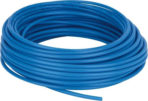 Coilhose Pneumatics - 0.17" ID x 1/4" OD, 100' Long, Polyethylene Tube - Blue, 173 Max psi, -60 to 200°F - Americas Tooling