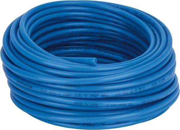 Coilhose Pneumatics - 1/4" ID x 3/8" OD, 100' Long, Polyethylene Tube - Blue, 192 Max psi, -60 to 200°F - Americas Tooling