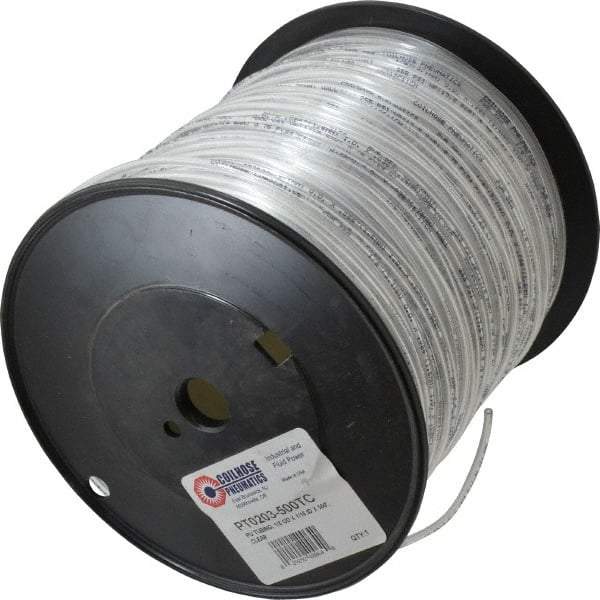 Coilhose Pneumatics - 1/16" ID x 1/8" OD, 500' Long, Polyurethane Tube - Clear, 233 Max psi, -60 to 200°F - Americas Tooling