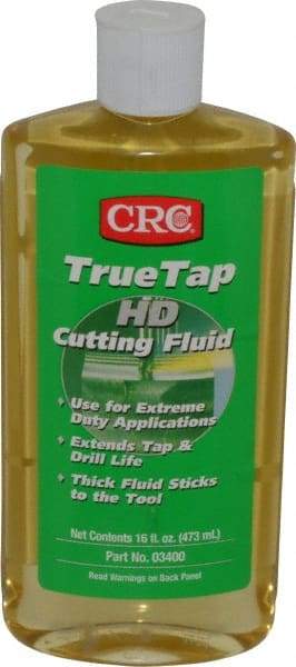 CRC - TrueTap HD, 16 oz Bottle Cutting & Tapping Fluid - Straight Oil, For Drilling, Reaming, Sawing, Shearing, Threading, Turning - Americas Tooling