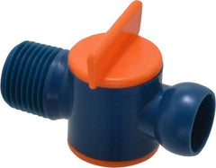 Loc-Line - 2 Piece, 1/2" ID Coolant Hose NPT Valve - Male to Female Connection, Acetal Copolymer Body, 1/2 NPT, Use with Loc-Line Modular Hose Systems - Americas Tooling