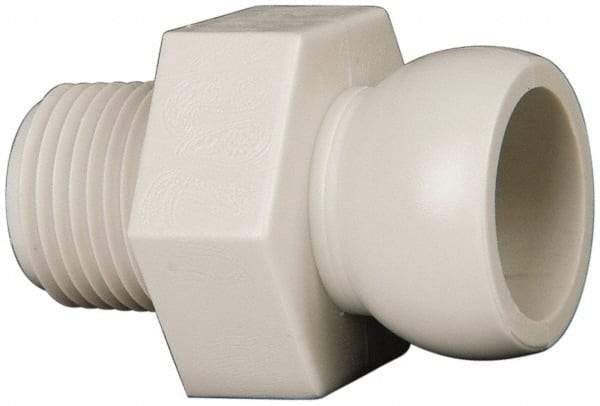 Cedarberg - 4 Piece, 1/2" Hose ID, Male to Male Coolant Hose Pipe Thread Connector - 3/8" NPT, For Snap-Loc Modular Hose Systems - Americas Tooling