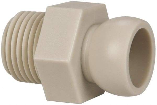 Cedarberg - 4 Piece, 1/2" Hose ID, Male to Male Coolant Hose Pipe Thread Connector - 1/2" NPT, For Snap-Loc Modular Hose Systems - Americas Tooling