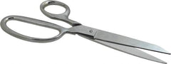 Heritage Cutlery - 3-1/2" LOC, 8-1/2" OAL Chrome Plated Standard Shears - Right Hand, Metal Straight Handle, For General Purpose Use - Americas Tooling