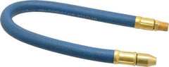 Coilhose Pneumatics - 18" Hose Length, 1/4" Nozzle Diam, 3/8" Hose ID, Coolant Hose - 1/4" NPT For Mist Coolant Systems - Americas Tooling