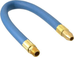 Coilhose Pneumatics - 18" Hose Length, 3/8" Nozzle Diam, 1/2" Hose ID, Coolant Hose - 3/8" NPT For Mist Coolant Systems - Americas Tooling