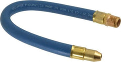 Coilhose Pneumatics - 18" Hose Length, 1/2" Nozzle Diam, 1/2" Hose ID, Coolant Hose - 1/2" NPT For Mist Coolant Systems - Americas Tooling