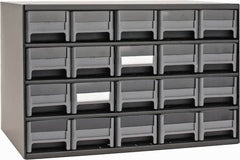 Akro-Mils - 20 Drawer, Small Parts Modular Steel Frame Storage Cabinet - 11" Deep x 17" Wide x 11" High - Americas Tooling