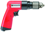 #UT8895R - 3/8" Reversing - Air Powered Drill - Handle Exhaust - Americas Tooling