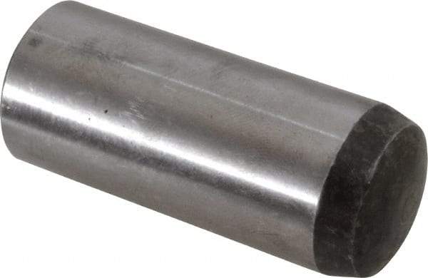 Value Collection - 20mm Diam x 50mm Pin Length Alloy Steel Standard Dowel Pin - C 58-62 Hardness, 148,000 Lb Breaking Strength, 1 Rounded End - Americas Tooling