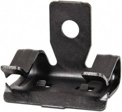 Thomas & Betts - 1/4" Max Flange Thickness, 1/4" Rod Hammer-On Flange Clip - 100 Lb Capacity, Spring Steel - Americas Tooling