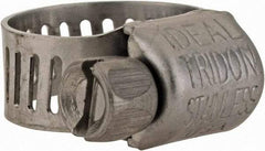 IDEAL TRIDON - SAE Size 4, 5/16 to 5/8" Diam, Stainless Steel Miniature Worm Drive Clamp - 5/16" Wide, Material Grade 301, Series 350 - Americas Tooling