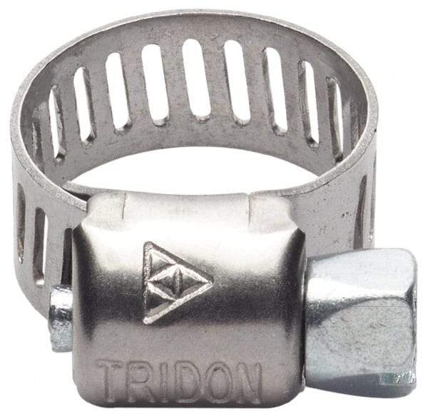 IDEAL TRIDON - SAE Size 332, 19-1/8 to 21-1/4" Diam, Stainless Steel Worm Drive Clamp - 1/2" Wide, Material Grade 201/305, Series 620 - Americas Tooling