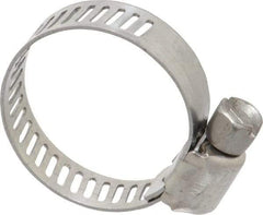 IDEAL TRIDON - SAE Size 8, 7/16 to 1" Diam, Stainless Steel Miniature Worm Drive Clamp - 5/16" Wide, Material Grade 301, Series 350 - Americas Tooling