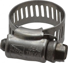 IDEAL TRIDON - SAE Size 8, 7/16 to 1" Diam, Stainless Steel Worm Drive Clamp - 1/2" Wide, Material Grade 201/305, Series 620 - Americas Tooling