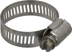 IDEAL TRIDON - SAE Size 16, 11/16 to 1-1/2" Diam, Stainless Steel Worm Drive Clamp - 1/2" Wide, Material Grade 201/305, Series 620 - Americas Tooling