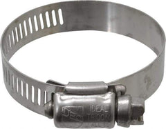 IDEAL TRIDON - SAE Size 28, 1-5/16 to 2-1/4" Diam, Stainless Steel Worm Drive Clamp - 1/2" Wide, Material Grade 201/305, Series 620 - Americas Tooling