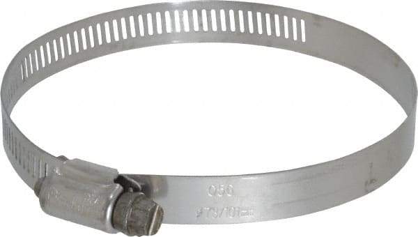 IDEAL TRIDON - SAE Size 56, 3-1/16 to 4" Diam, Stainless Steel Worm Drive Clamp - 1/2" Wide, Material Grade 201/305, Series 620 - Americas Tooling