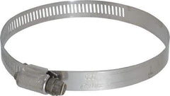 IDEAL TRIDON - SAE Size 56, 3-1/16 to 4" Diam, Stainless Steel Worm Drive Clamp - 1/2" Wide, Material Grade 201/305, Series 620 - Americas Tooling