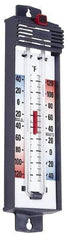 Taylor - -40 to 120°F, Min and Max Thermometer - 5 Inch Long x 4-3/8 Inch Wide, Push Button Reset Thermometer - Americas Tooling