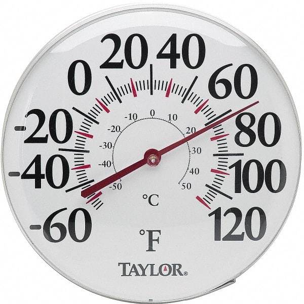 Taylor - -40 to 120°F, Window and Wall Thermometer - 18 Inch Diameter - Americas Tooling