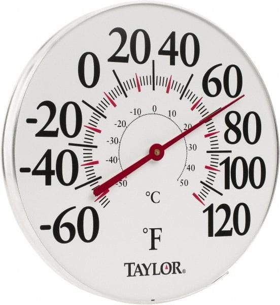 Taylor - -40 to 120°F, Window and Wall Thermometer - 12 Inch Diameter - Americas Tooling