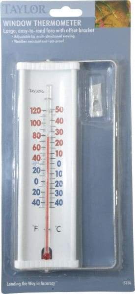 Taylor - -40 to 120°F, Window and Wall Thermometer - 8 Inch Long - Americas Tooling