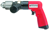 #UT8896 - 1/2" Non-Reversing - Air Powered Drill - Handle Exhaust - Americas Tooling